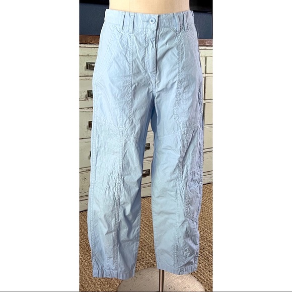 Anthropologie Maeve Tapered Light Blue Trousers Pants 2